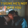 Signs he's not into you